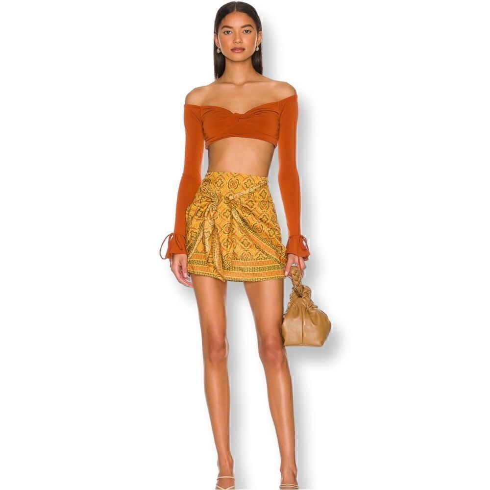 Free People Imogen Sarong Mini Skirt NWT Size 4